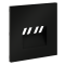 Накладка для розетки акустической 4-местной , S70 (черный матовый), VLS001508