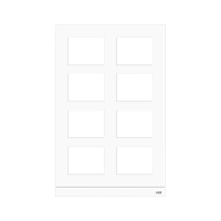 51026CF-W - Рамка станции вызова, размер 2/3, белая