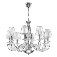 Lightstar 702084 (MD200002-8) Люстра подвесная ALVEARE 8х40W E14  ХРОМ (в комплекте)