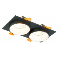 ST LUCE ST206.428.02 Св-к встр. Черный GU10 2*50W  IP20 L175xW92xH38 220V Без ламп
