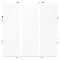 Выключатель встраиваемый VOLTUM S70 трехклавишный 10А, (белый матовый), VLS030102