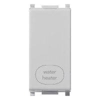 Vimar Выключатель 2P 20AX 1 модуль с символом "WATER/HEATER", серебро, 14016.WH.SL