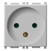 Vimar Розетка 2П+3 16А, израильский стандарт, серебро, 14240.SL