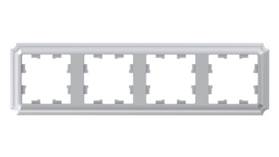 ATN100304 - ATLASDESIGN ANTIQUE 4-постовая РАМКА, универсальная, АЛЮМИНИЙ, Systeme Electric