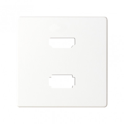 Simon 82 Накладка для розетки HDMI + USB 2.0 для передачи данных белого цвета, 8201095-030