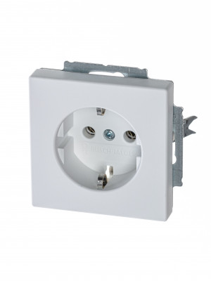 ABB BJE Solo/Future Белый бархат Розетка с/з