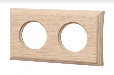Bironi Рамка 2 постовая для скрытого монтажа (Натурэль на бревно 280мм), BF4C28-620-10