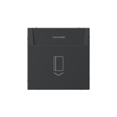 GAL001014S - ARTGALLERY ВЫКЛЮЧАТЕЛЬ карточный 10А, без задержки времени, быстр.клемм., КАРБОН, Systeme Electric