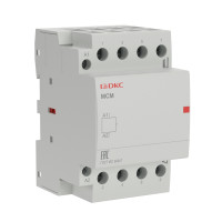 ДКС Модульный контактор YON MCE 4P 63A 4НО управляющее напряжение 240В 50Гц, MCE-63-40-A240
