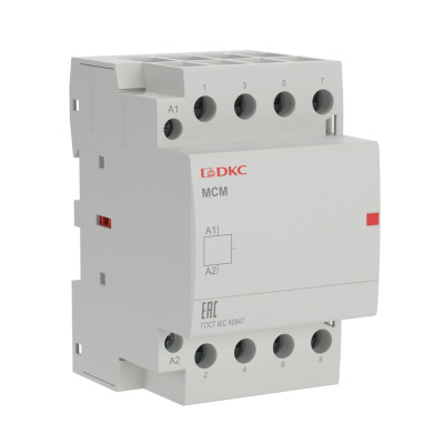 ДКС Модульный контактор YON MCE 4P 63A 4НО управляющее напряжение 240В 50Гц, MCE-63-40-A240