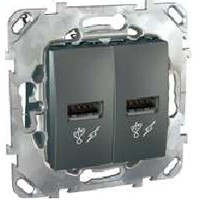 MGU5.928.12ZD - Зарядное уст-во usb 2.0, графит