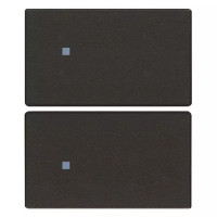 Vimar Две половинки клавиши 2M нейтральные персонализирумые черные, 31480.2G