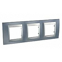 MGU66.006.097 - UNICA TOP РАМКА 3-постовая, горизонтальная, АЛЮМИНИЙ/ГРЭЙ MGU66.006.097 - UNICA TOP РАМКА 3-постовая, горизонтальная, АЛЮМИНИЙ/ГРЭЙ