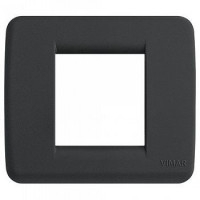 Vimar Накладка для 1-2 модулей RONDO шелк графитовый, 17098.D.15 Vimar Накладка для 1-2 модулей RONDO шелк графитовый, 17098.D.15