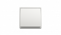 Выключатель 1-клавишный, Efapel Apolo 5000, цвет белый матовый