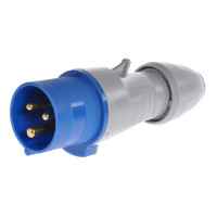 Legrand Прямая вилка - P17 Tempra Pro - IP 44 - 200/250 В~ - 16 A - 3К+Н+З, 555126