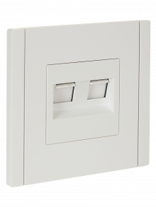 FORTE&PIANO Роз. комп. 2-ая RJ45 кат.6 FP234 бел. IEK, FP-K20-2-K01