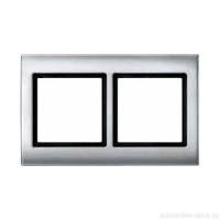 Aquadesign Рамка 2-ная  IP44, алюм.