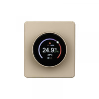 KRANZ ROUND Терморегулятор Wi-Fi с/у шелк, с 1-пост. рамкой, KR-78-0728-7