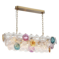 ST LUCE SL420.203.14 Люстра подвесная ST-Luce Золотистый/Разноцветный E14 14*40W