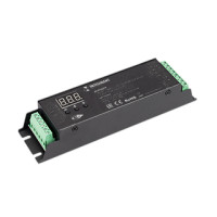 INTELLIGENT ARLIGHT Декодер SMART-DMX512-305-63-RDM-SUF Black (12-48V, 5x4A, Terminal) (IARL, IP20 Металл, 5 лет), 036244