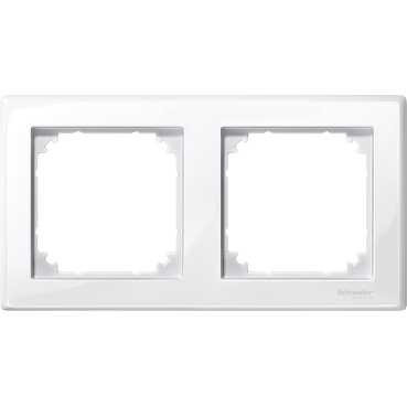 M-Smart Рамка 2-ная, полярно-бел.