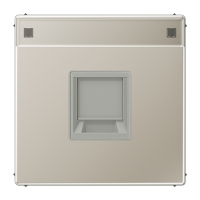 Плата (фиксация защёлкиванием) с полем для надписи для одного модуля; металл; нержавеющая сталь, ES1969-15NAWE