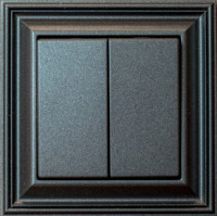 Jung Выключатель 2-клавишный, серия ECO PROFI DECO Jung Выключатель 2-клавишный, серия ECO PROFI DECO