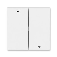 Клавиша двойная перекидная для жалюзийного выкл. символ «стрелки» пластик белый глянцевая IP20 ABB LEVIT