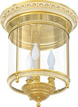 FD1096COP Fede CHANDELIER II VERONA Светильник с плафоном, CHANDELIER II VERONA, Gold White Patina