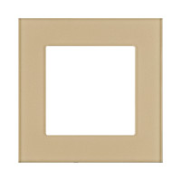 Рамка 1-постовая, стекло золотой Kollinger Asthetik AS1GD