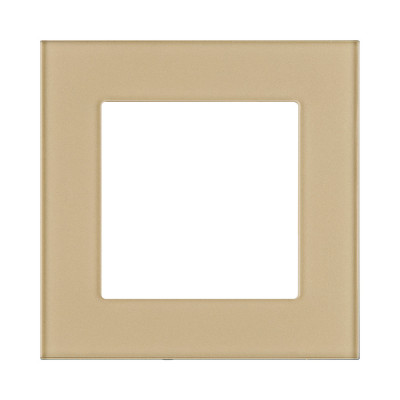 Рамка 1-постовая, стекло золотой Kollinger Asthetik AS1GD