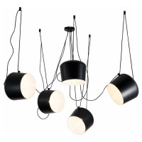 Evoluce SLE120643-05 Светильник подвесной Черный/Черный E27 5*40W