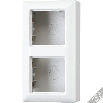 Коробка для накладного монтажа 2-кратная; мокка, AS582AMO