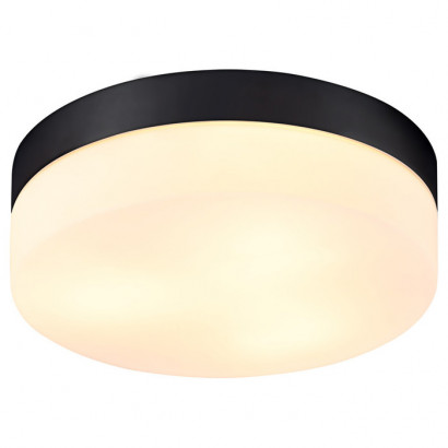 Arte Lamp AQUA-TABLET, Светильник потолочный, цвет арматуры - черный, цвет плафона/декора - БЕЛЫЙ, 3х60W E27, A6047PL-3BK