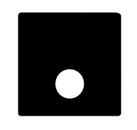 FD0321-M Fede Fede Плата монтажная для механизмов TV/SAT  с 1-м разъемом, черная