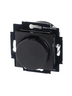ABB EPJ Levit антрацит / дымчатый чёрный Диммер поворотно-нажимной, 60-600Вт, R