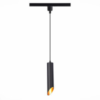 ST LUCE ST152.406.01 Светильник трековый Черный GU10 1*50W IP20 D60xH300 220V Без ламп