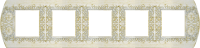 FD01425BD Fede San Remo Рамка 5-ная, White Decape