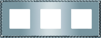 FD01213CB Fede Toledo Рамка 3-ная, Bright Chrome