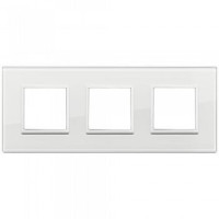 Vimar Накладка Eikon Evo на 6 модулей (2+2+2) расстояние между центрами 71мм, полностью белый бриллиант, 21644.87