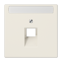 Крышка для одинарной телефонной и компьютерной розетки UAE с полем для надписи; слоновая кость, LS969-1NAUA Крышка для одинарной телефонной и компьютерной розетки UAE с полем для надписи; слоновая кость, LS969-1NAUA