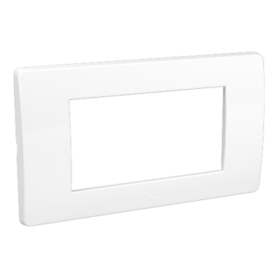 ДКС Рамка на 4 модуля, белая, RAL9010, 75011W