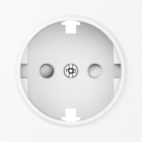 Donel A07 глянцевый белый накладка для розетки Schuko с заземлением, со шторками 16A 250 В~,серия DB, DE22003