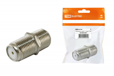 Переходник гнездо F - гнездо F, инд. упаковка TDM Electric, SQ1809-0007