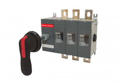 Рубильник ВНК-35-2 3П 250А с выносной фронтальной ручкой управления и переходником 185 мм TDM Electric, SQ0744-0203