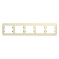 GLOSSA 5-постовая РАМКА, горизонтальная, БЕЖЕВЫЙ GLOSSA 5-постовая РАМКА, горизонтальная, БЕЖЕВЫЙ