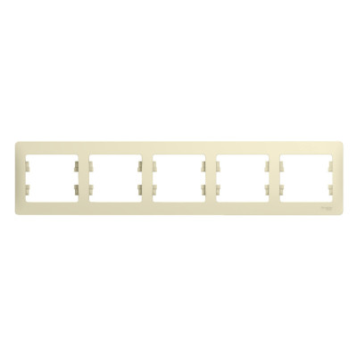 GLOSSA 5-постовая РАМКА, горизонтальная, БЕЖЕВЫЙ