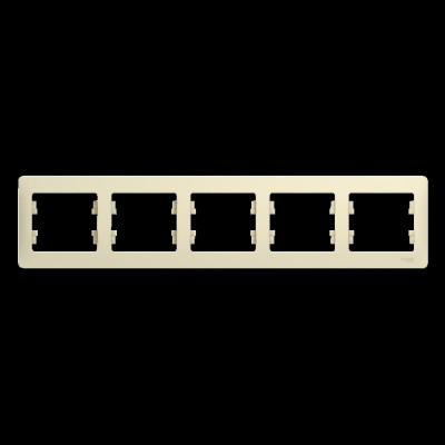 GLOSSA 5-постовая РАМКА, горизонтальная, БЕЖЕВЫЙ