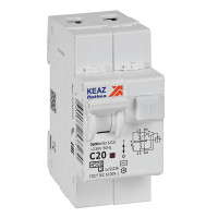 КЭАЗ АВДТ с защитой от сверхтоков OptiDin D63-22C20-AC-У3 (2P, C20, 30mA, 4,5кА), 328099